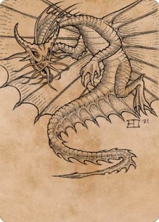 Ancient Gold Dragon Art Card (44) [Commander Legends: Battle for Baldur's Gate Art Series] | Dragon's Lair Comics and Fantasy Houston TX