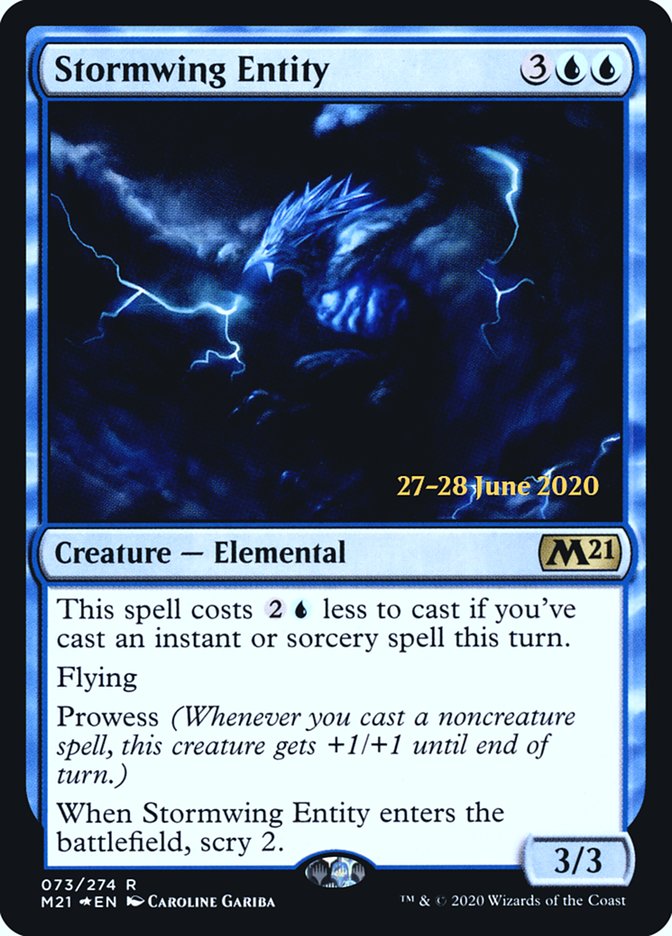 Stormwing Entity [Core Set 2021 Prerelease Promos] | Dragon's Lair Comics and Fantasy Houston TX