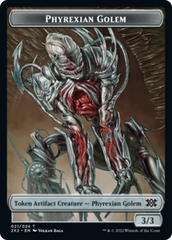 Zombie // Phyrexian Golem Double-Sided Token [Double Masters 2022 Tokens] | Dragon's Lair Comics and Fantasy Houston TX