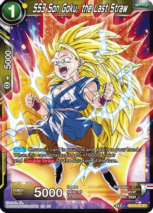 SS3 Son Goku, the Last Straw (SD10-02) [Mythic Booster] | Dragon's Lair Comics and Fantasy Houston TX