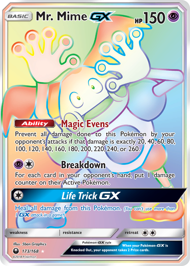 Mr. Mime GX (173/168) [Sun & Moon: Celestial Storm] | Dragon's Lair Comics and Fantasy Houston TX