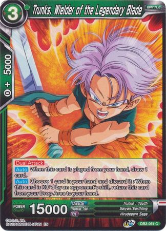 Trunks, Wielder of the Legendary Blade (DB3-061) [Giant Force] | Dragon's Lair Comics and Fantasy Houston TX