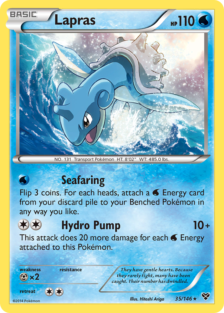 Lapras (35/146) [XY: Base Set] | Dragon's Lair Comics and Fantasy Houston TX