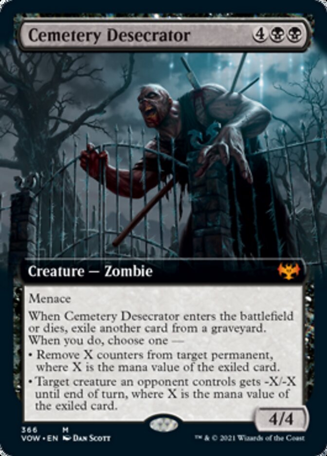 Cemetery Desecrator (Extended Art) [Innistrad: Crimson Vow] | Dragon's Lair Comics and Fantasy Houston TX