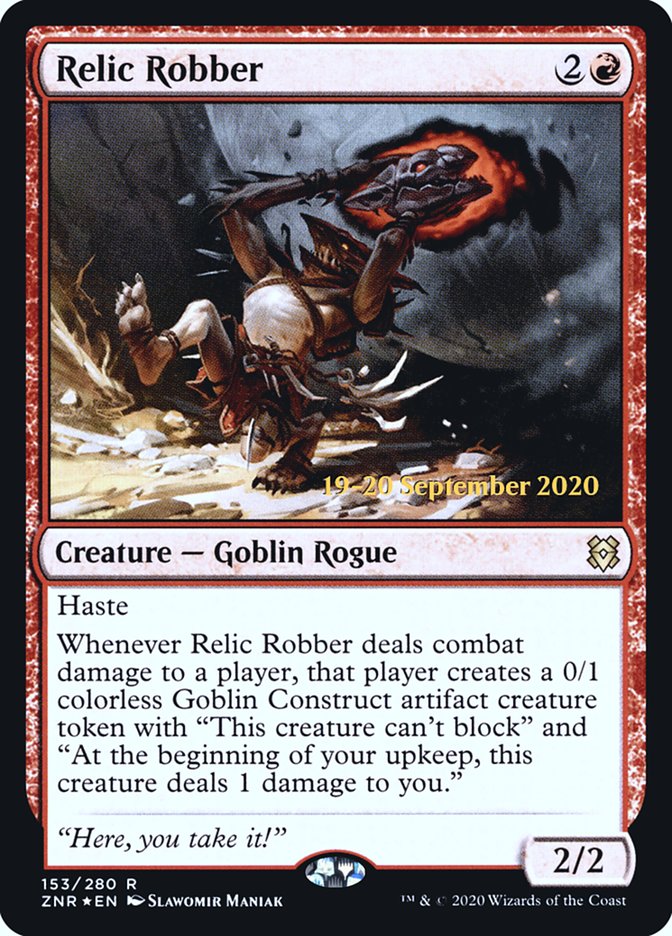 Relic Robber [Zendikar Rising Prerelease Promos] | Dragon's Lair Comics and Fantasy Houston TX