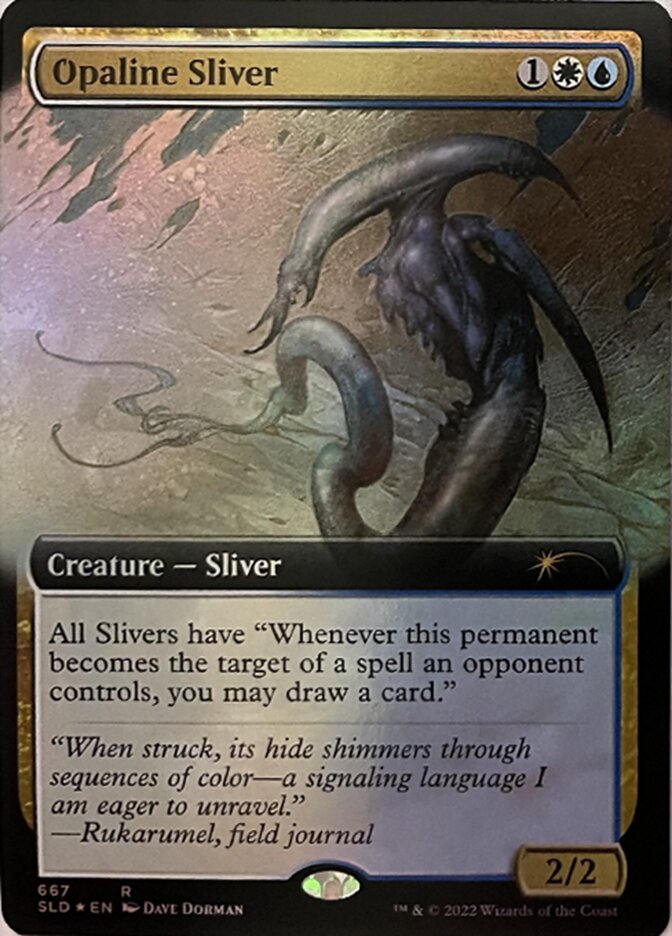 Opaline Sliver (Extended Art) [Secret Lair Drop Promos] | Dragon's Lair Comics and Fantasy Houston TX