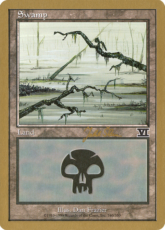 Swamp (js340b) (Jakub Slemr) [World Championship Decks 1999] | Dragon's Lair Comics and Fantasy Houston TX