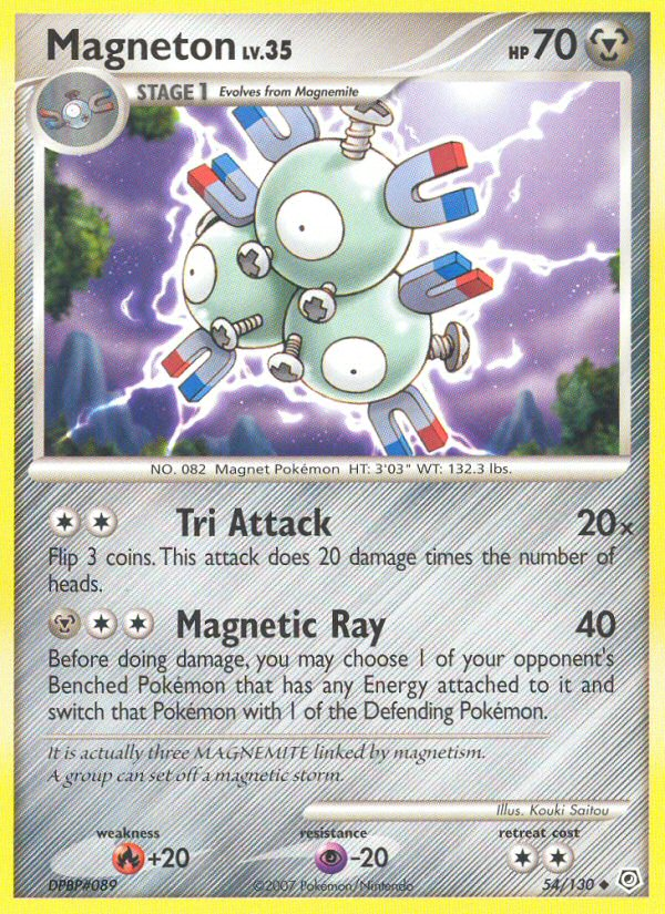 Magneton (54/130) [Diamond & Pearl: Base Set] | Dragon's Lair Comics and Fantasy Houston TX