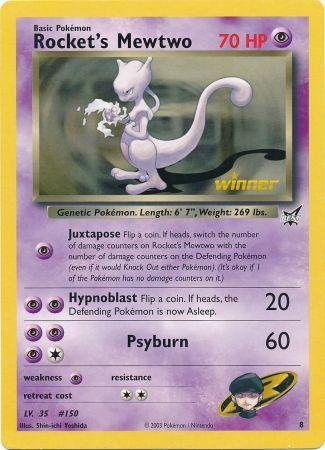 Rocket's Mewtwo (8) (Jumbo Card) [Best of Promos] | Dragon's Lair Comics and Fantasy Houston TX