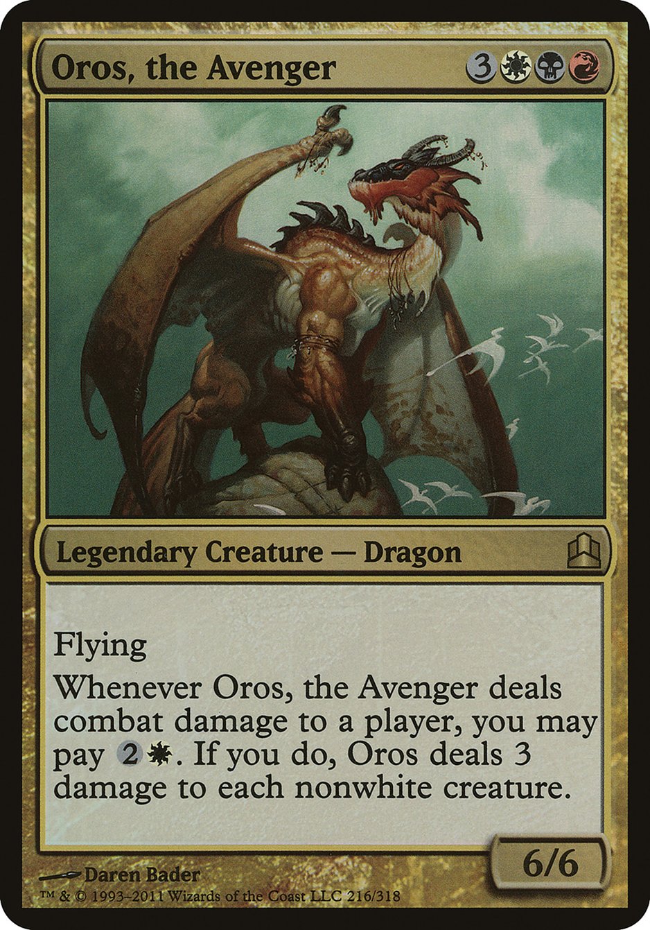 Oros, the Avenger (Oversized) [Commander 2011 Oversized] | Dragon's Lair Comics and Fantasy Houston TX