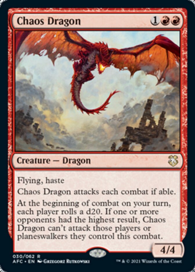 Chaos Dragon [Dungeons & Dragons: Adventures in the Forgotten Realms Commander] | Dragon's Lair Comics and Fantasy Houston TX