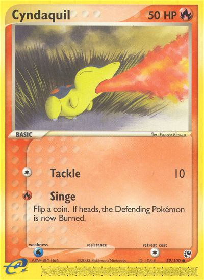 Cyndaquil (59/100) [EX: Sandstorm] | Dragon's Lair Comics and Fantasy Houston TX