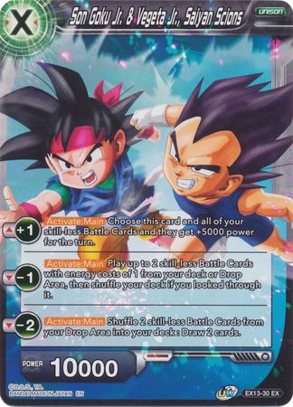 Son Goku Jr. & Vegeta Jr., Saiyan Scions (EX13-30) [Special Anniversary Set 2020] | Dragon's Lair Comics and Fantasy Houston TX