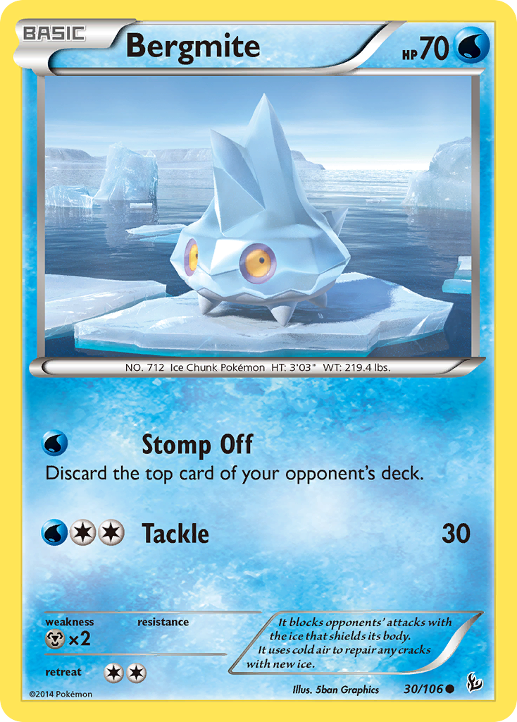 Bergmite (30/106) [XY: Flashfire] | Dragon's Lair Comics and Fantasy Houston TX