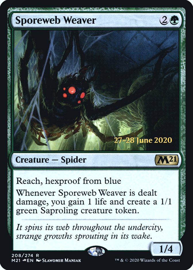 Sporeweb Weaver [Core Set 2021 Prerelease Promos] | Dragon's Lair Comics and Fantasy Houston TX