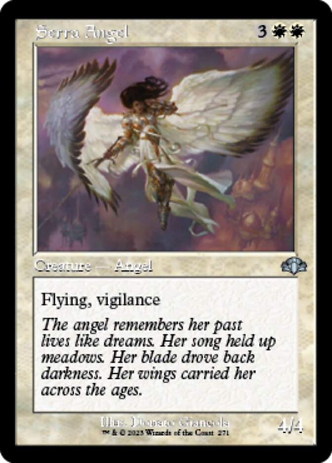 Serra Angel (Retro) [Dominaria Remastered] | Dragon's Lair Comics and Fantasy Houston TX