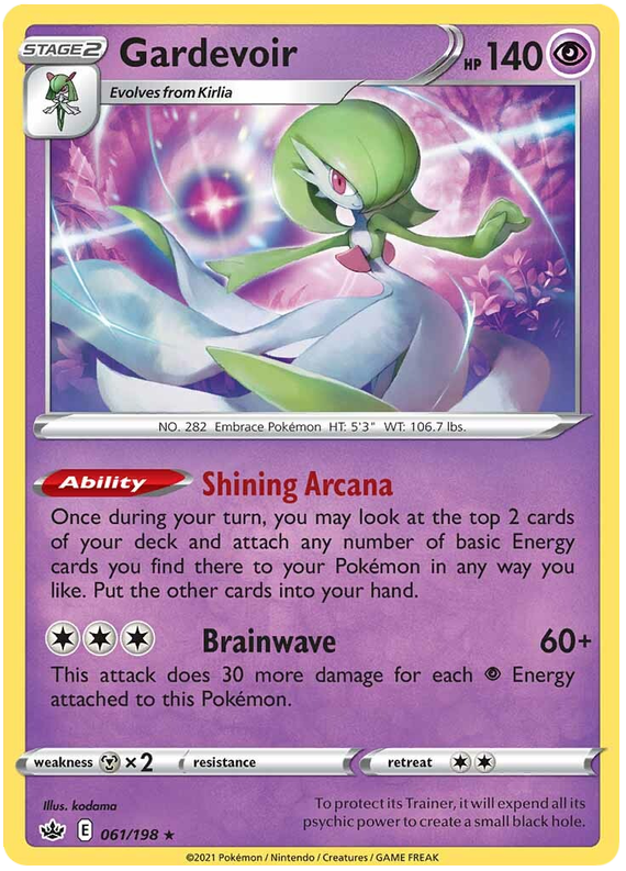 Gardevoir (061/198) (Theme Deck Exclusive) [Sword & Shield: Chilling Reign] | Dragon's Lair Comics and Fantasy Houston TX