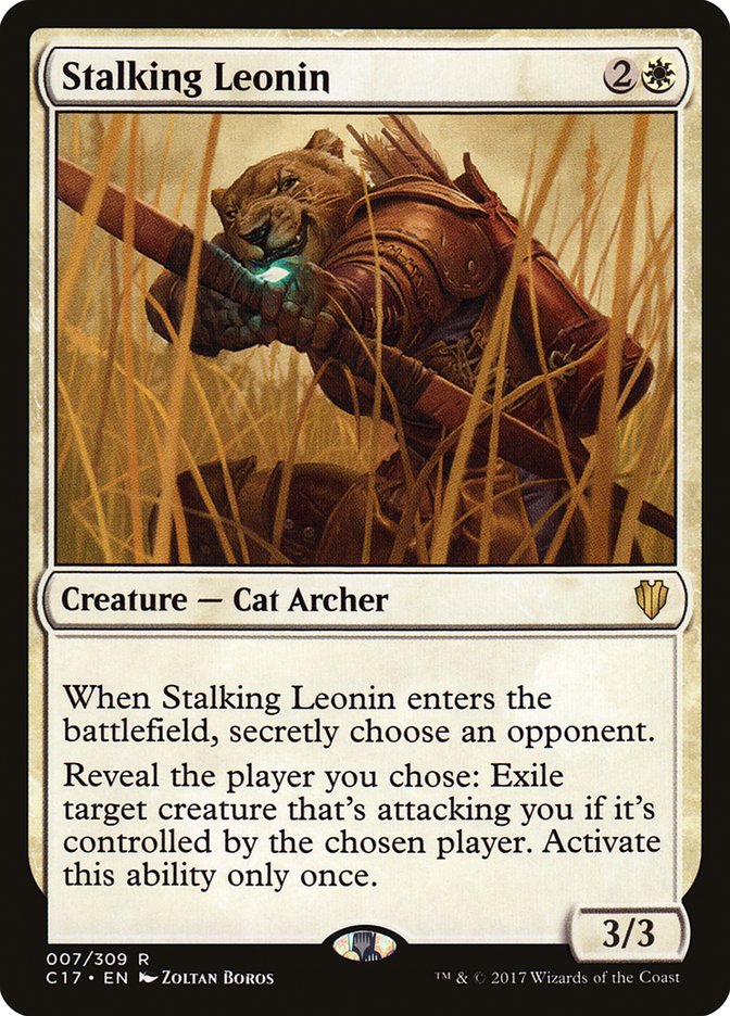 Stalking Leonin [Commander 2017] | Dragon's Lair Comics and Fantasy Houston TX