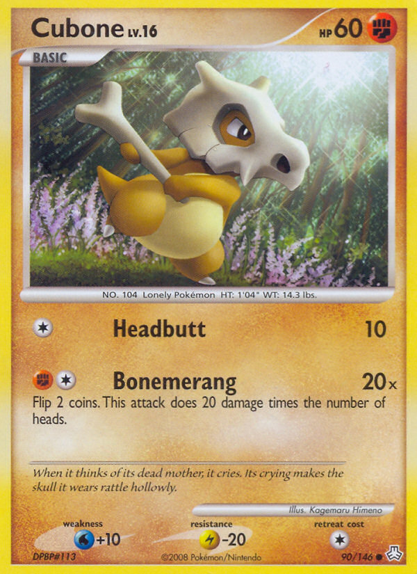 Cubone (90/146) [Diamond & Pearl: Legends Awakened] | Dragon's Lair Comics and Fantasy Houston TX