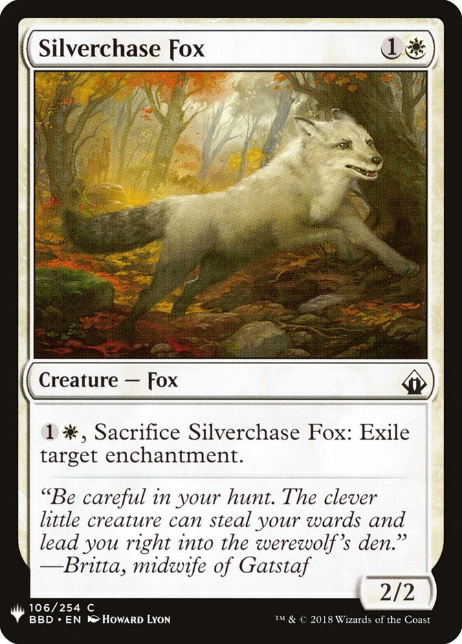 Silverchase Fox [Mystery Booster] | Dragon's Lair Comics and Fantasy Houston TX