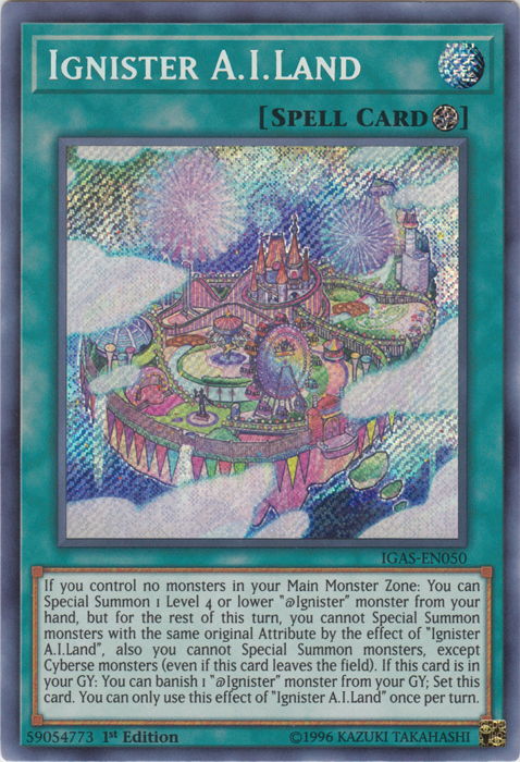 Ignister A.I.Land [IGAS-EN050] Secret Rare | Dragon's Lair Comics and Fantasy Houston TX