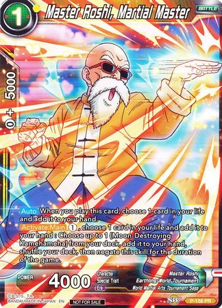 Master Roshi, Martial Master (Power Booster: World Martial Arts Tournament) (P-158) [Promotion Cards] | Dragon's Lair Comics and Fantasy Houston TX