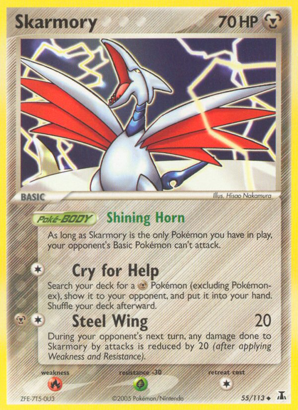 Skarmory (55/113) [EX: Delta Species] | Dragon's Lair Comics and Fantasy Houston TX