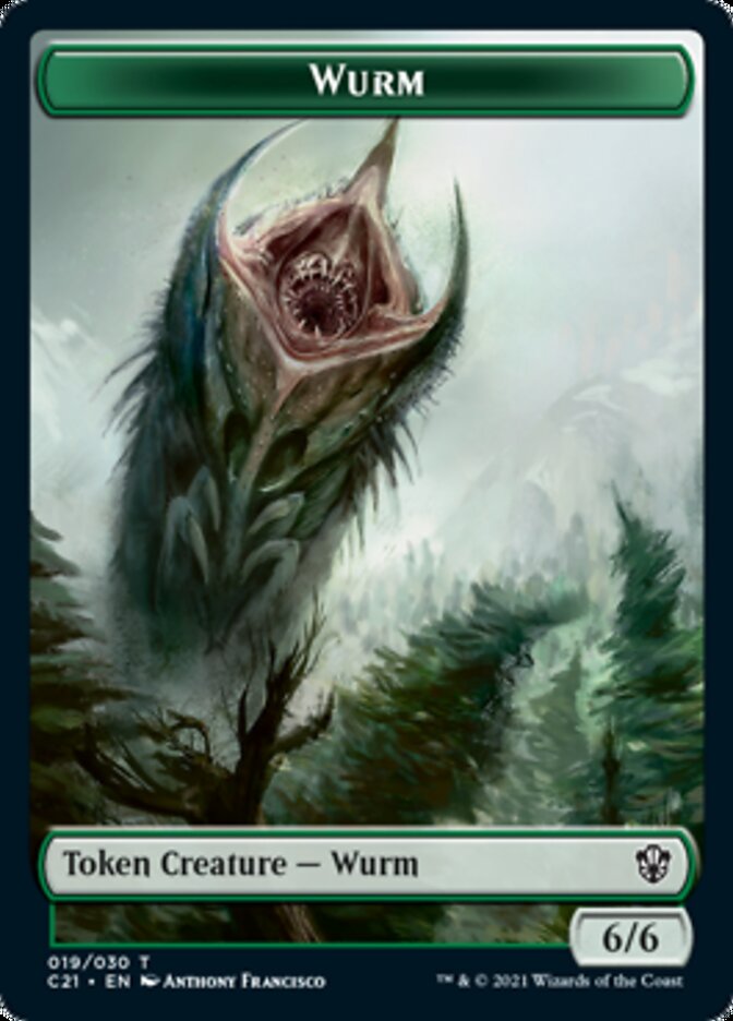 Wurm // Kraken Double-Sided Token [Commander 2021 Tokens] | Dragon's Lair Comics and Fantasy Houston TX