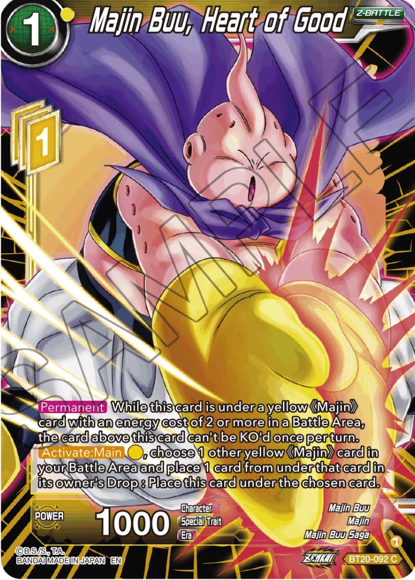 Majin Buu, Heart of Good (BT20-092) [Power Absorbed] | Dragon's Lair Comics and Fantasy Houston TX