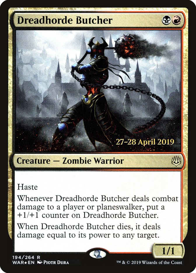 Dreadhorde Butcher [War of the Spark Prerelease Promos] | Dragon's Lair Comics and Fantasy Houston TX