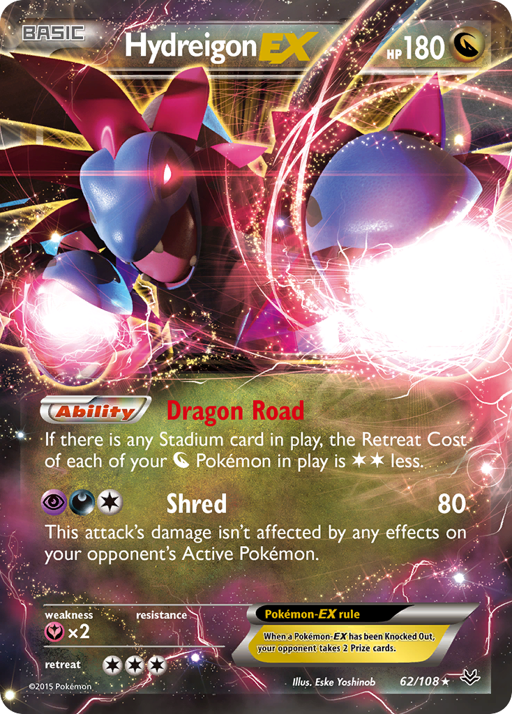 Hydreigon EX (62/108) [XY: Roaring Skies] | Dragon's Lair Comics and Fantasy Houston TX