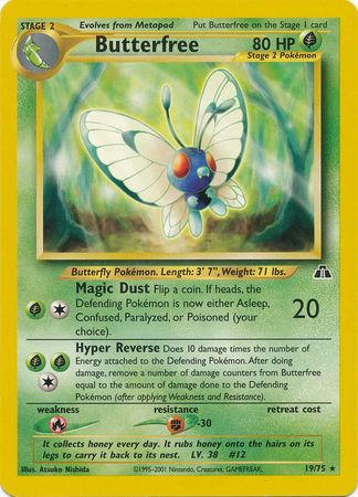 Butterfree (19/75) [Neo Discovery Unlimited] | Dragon's Lair Comics and Fantasy Houston TX