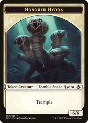 Honored Hydra // Warrior Double-Sided Token [Amonkhet Tokens] | Dragon's Lair Comics and Fantasy Houston TX