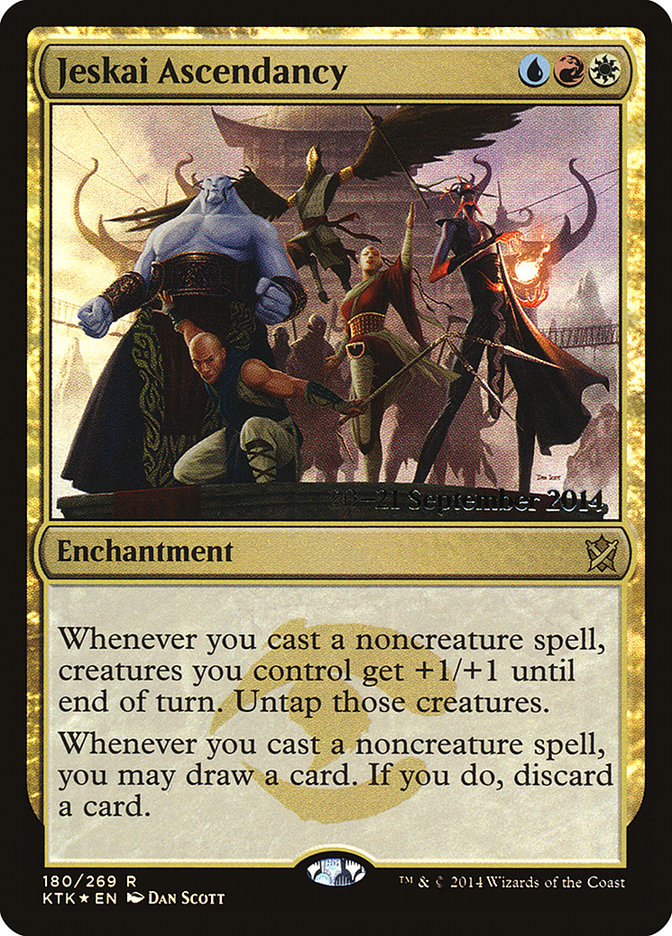 Jeskai Ascendancy [Khans of Tarkir Prerelease Promos] | Dragon's Lair Comics and Fantasy Houston TX