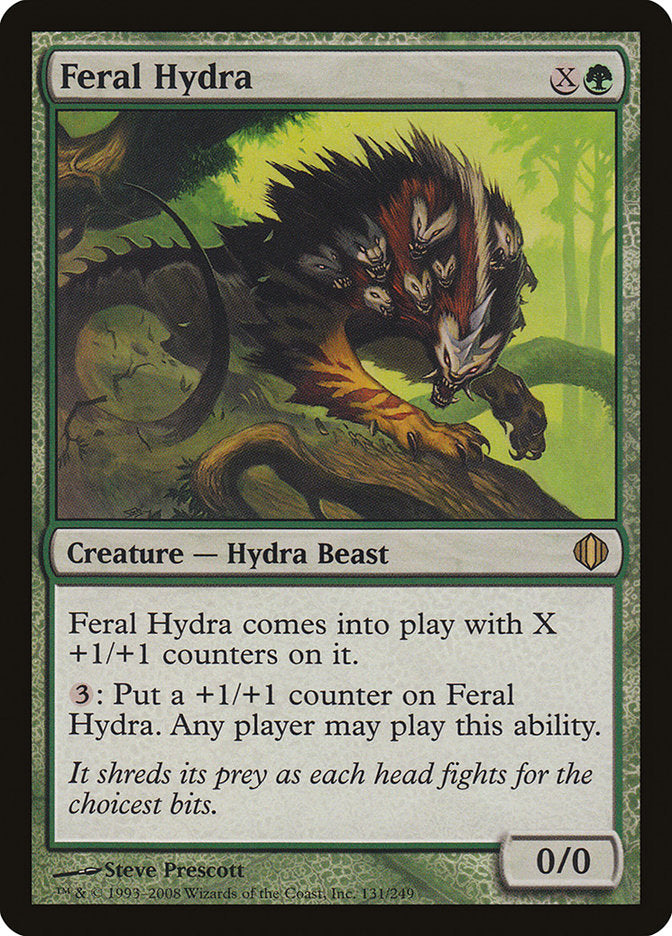 Feral Hydra (Oversized) [Oversize Cards] | Dragon's Lair Comics and Fantasy Houston TX