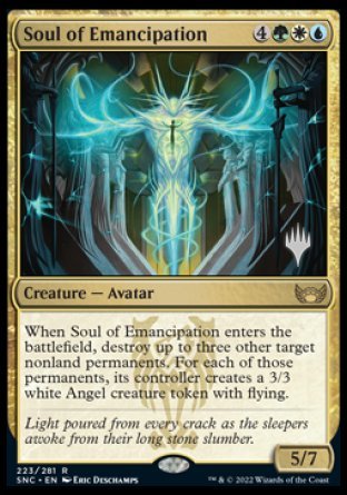 Soul of Emancipation (Promo Pack) [Streets of New Capenna Promos] | Dragon's Lair Comics and Fantasy Houston TX