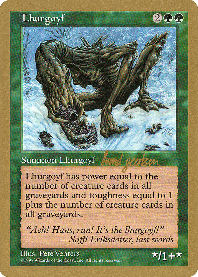 Lhurgoyf (Svend Geertsen) [World Championship Decks 1997] | Dragon's Lair Comics and Fantasy Houston TX