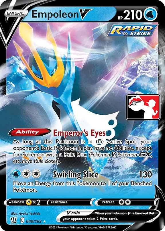 Empoleon V (040/163) [Prize Pack Series One] | Dragon's Lair Comics and Fantasy Houston TX