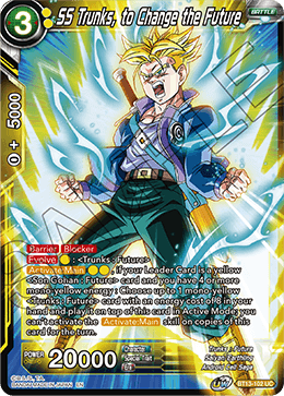 SS Trunks, to Change the Future (Uncommon) (BT13-102) [Supreme Rivalry] | Dragon's Lair Comics and Fantasy Houston TX