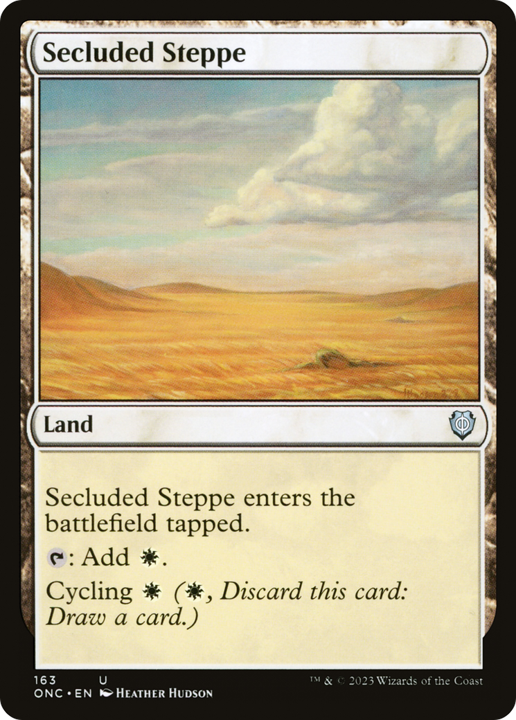 Secluded Steppe [Phyrexia: All Will Be One Commander] | Dragon's Lair Comics and Fantasy Houston TX