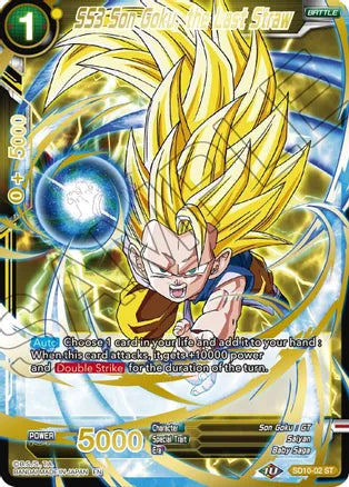 SS3 Son Goku, the Last Straw (Gold Stamped) (SD10-02) [Mythic Booster] | Dragon's Lair Comics and Fantasy Houston TX