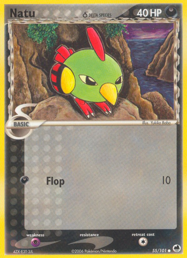 Natu (55/101) (Delta Species) [EX: Dragon Frontiers] | Dragon's Lair Comics and Fantasy Houston TX