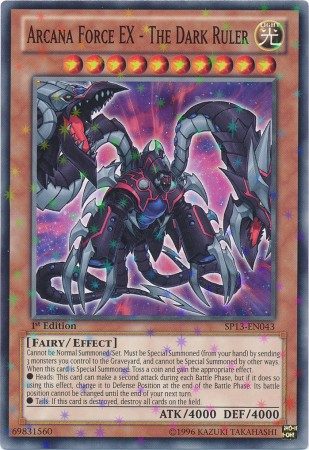 Arcana Force EX - The Dark Ruler [SP13-EN043] Starfoil Rare | Dragon's Lair Comics and Fantasy Houston TX