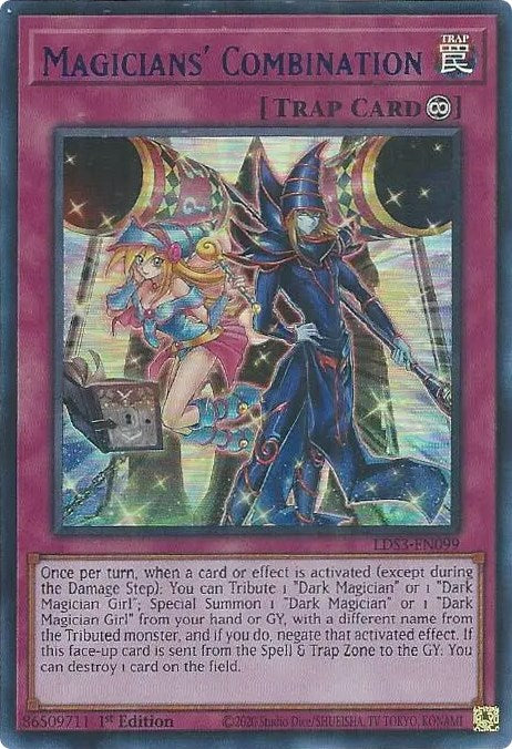 Magicians' Combination (Blue) [LDS3-EN099] Ultra Rare | Dragon's Lair Comics and Fantasy Houston TX