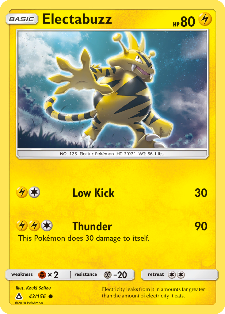 Electabuzz (43/156) [Sun & Moon: Ultra Prism] | Dragon's Lair Comics and Fantasy Houston TX