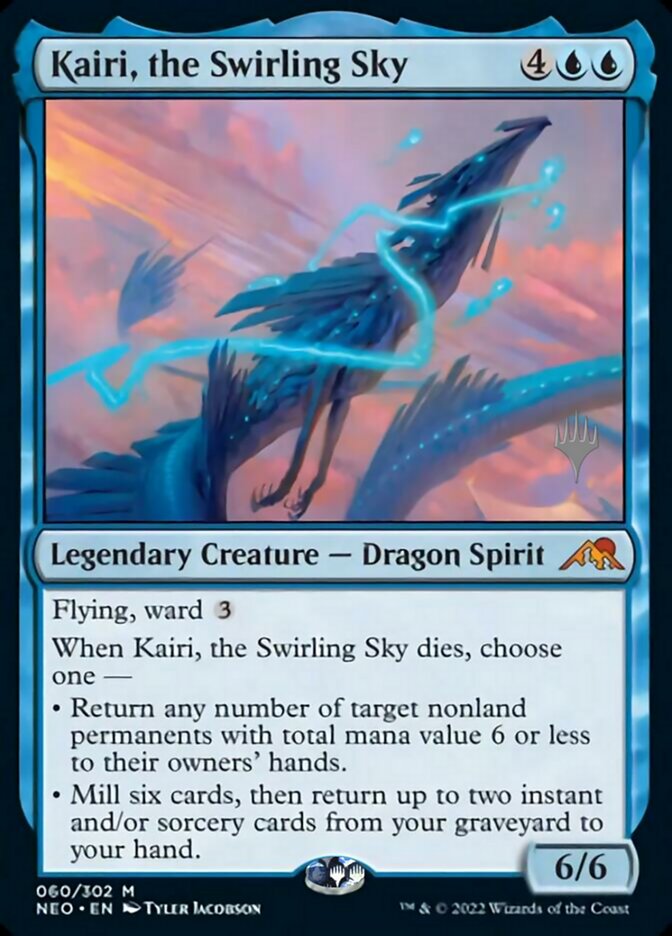 Kairi, the Swirling Sky (Promo Pack) [Kamigawa: Neon Dynasty Promos] | Dragon's Lair Comics and Fantasy Houston TX