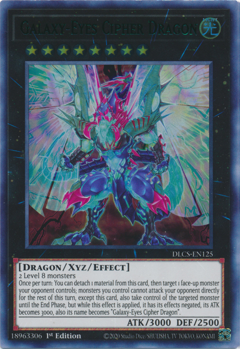 Galaxy-Eyes Cipher Dragon (Green) [DLCS-EN125] Ultra Rare | Dragon's Lair Comics and Fantasy Houston TX