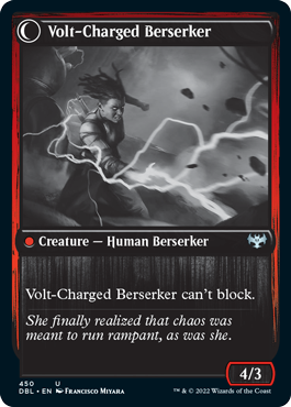 Voltaic Visionary // Volt-Charged Berserker [Innistrad: Double Feature] | Dragon's Lair Comics and Fantasy Houston TX