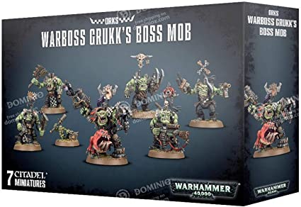 Warhammer 40K: Orks Warboss Grukk's Boss Mob | Dragon's Lair Comics and Fantasy Houston TX