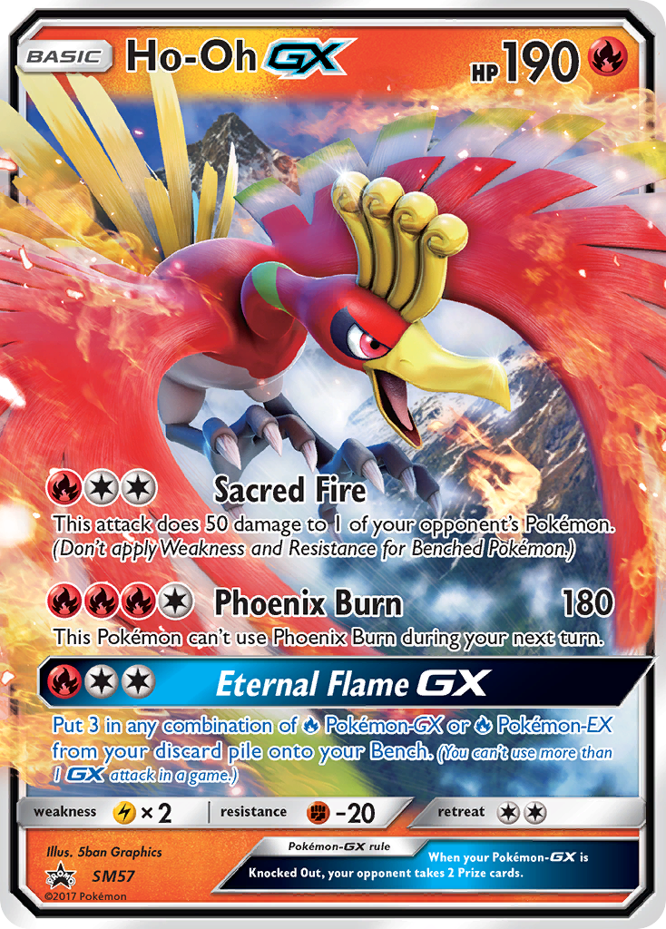 Ho-Oh GX (SM57) [Sun & Moon: Black Star Promos] | Dragon's Lair Comics and Fantasy Houston TX